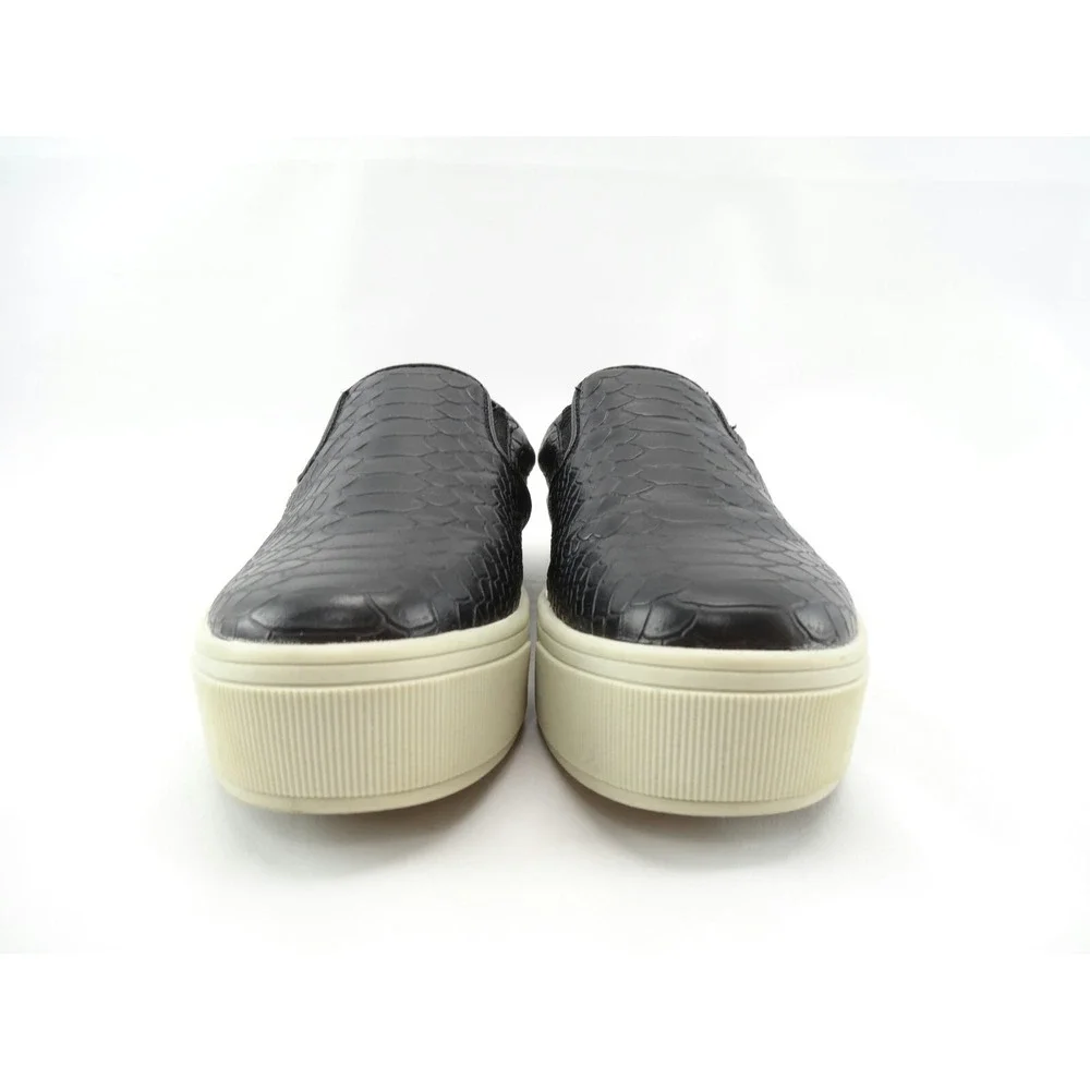 STEVE MADDEN DUPLEXX CROC PRINT BLACK PLATFORM SNEAKERS‎ SZ 9 M